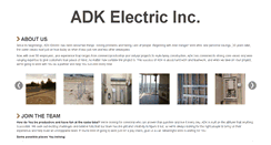 Desktop Screenshot of adkelectricinc.com