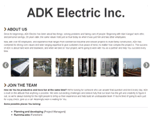 Tablet Screenshot of adkelectricinc.com